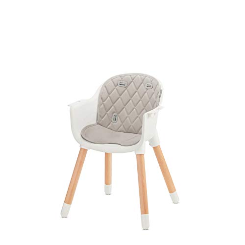 Kinderkraft SIENNA 2-in-1 Baby High Chair with Wooden Legs