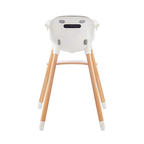 Kinderkraft SIENNA 2-in-1 Baby High Chair with Wooden Legs