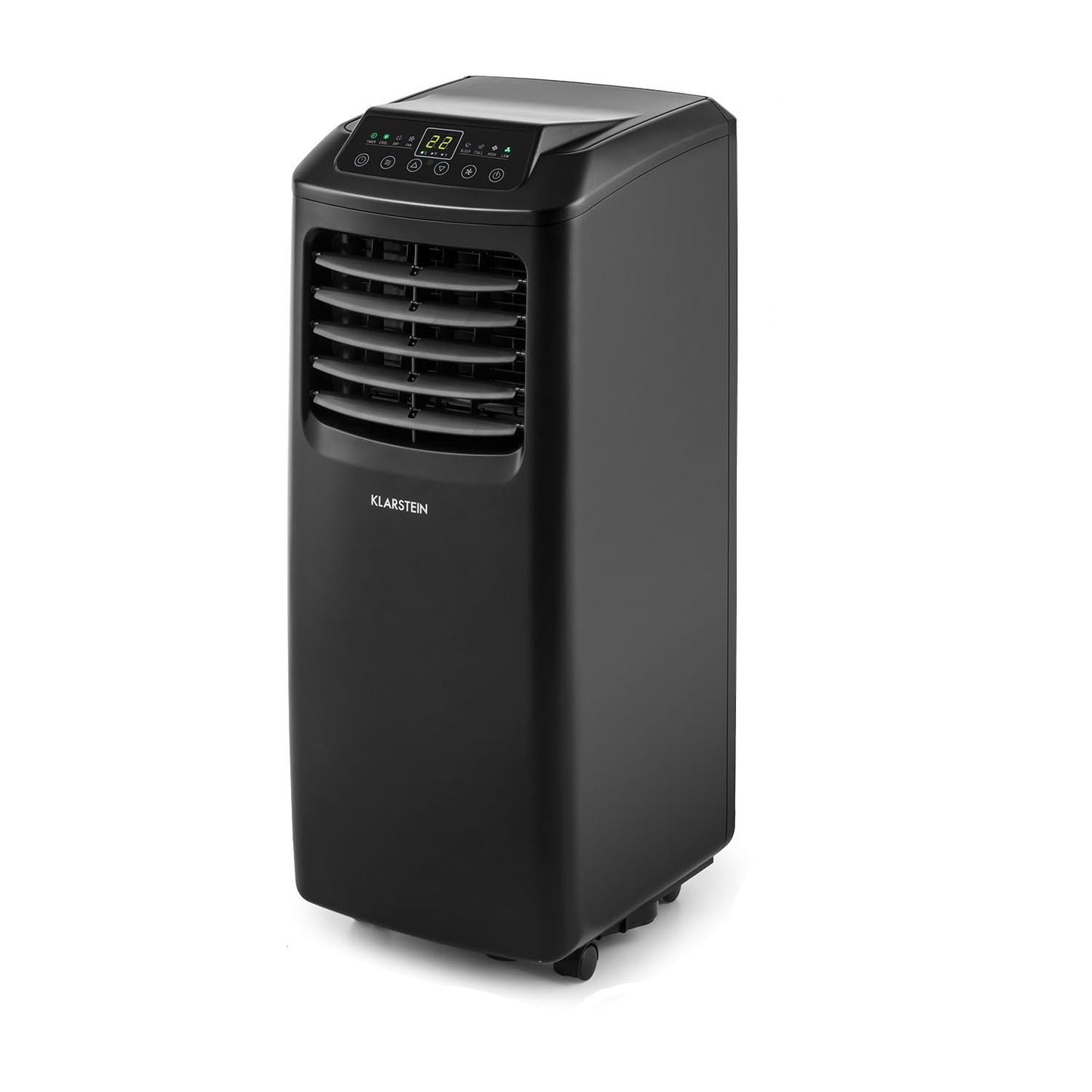 Klarstein Klimaanlage, 4-in-1 Klimagerät, Entfeuchter, Ventilator & Nachtmodus, Mobile Klimaanlage mit Abluftschlauch, App-Steuerung, Air Conditioner für Räume bis 44 m², 9000 BTU, Weiß