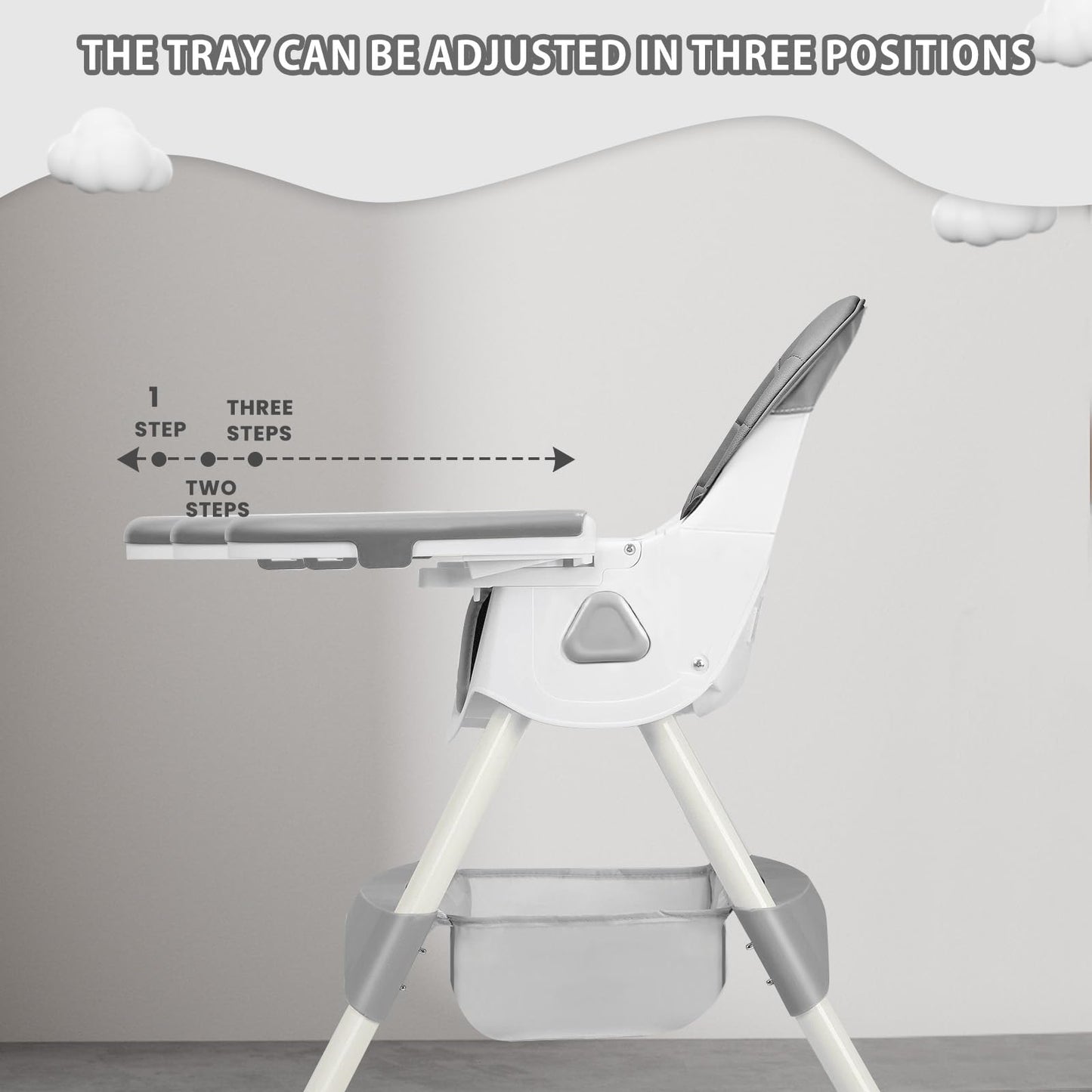 UBRAVOO 3-in-1 Foldable High Chair for Baby & Toddler