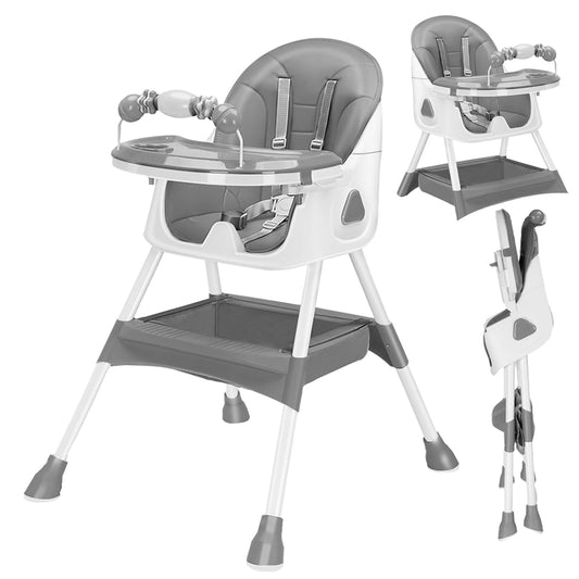 UBRAVOO 3-in-1 Foldable High Chair for Baby & Toddler