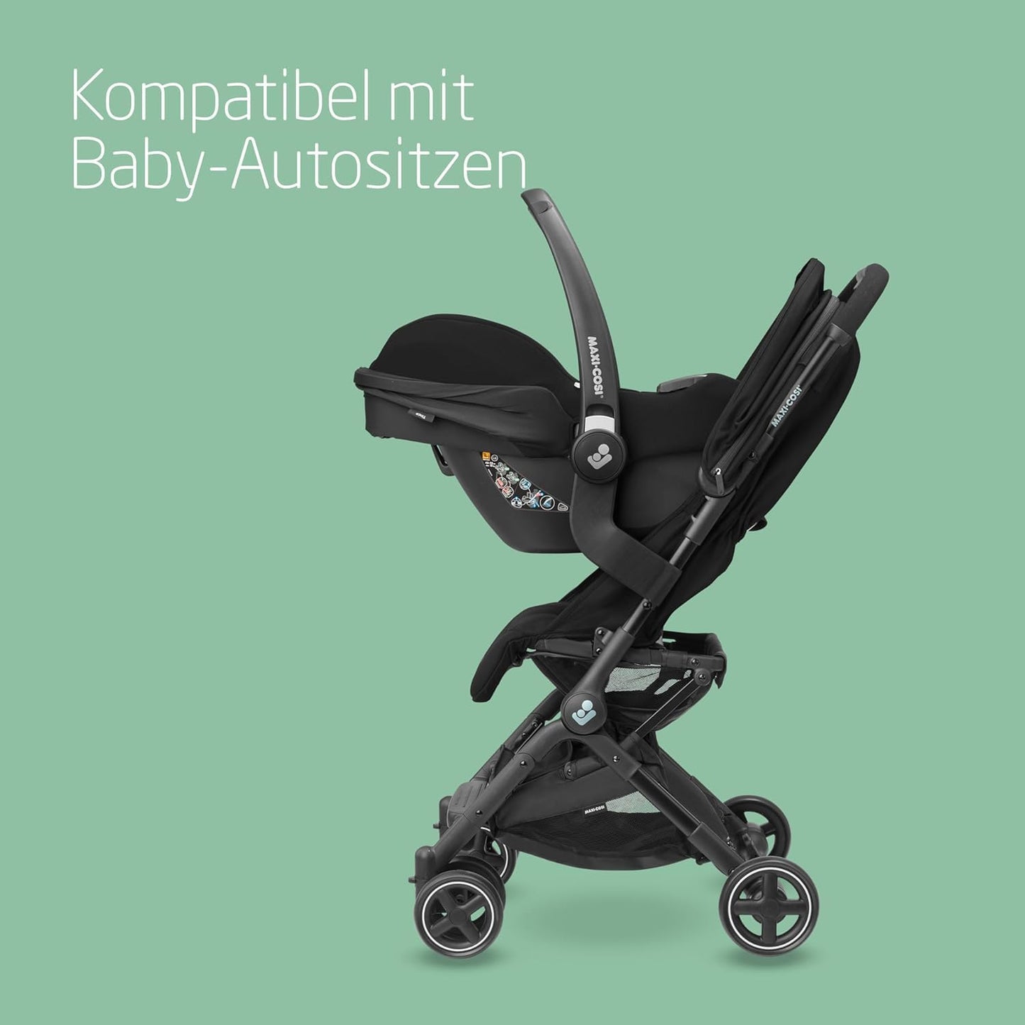 Maxi-Cosi Lara2 Lightweight Compact Stroller with Lie-Flat Recline