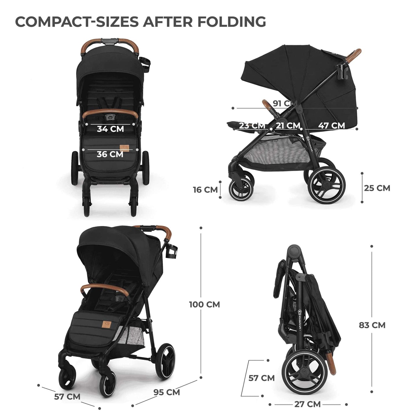 Kinderkraft GRANDE PLUS Stroller from Birth to 22 kg