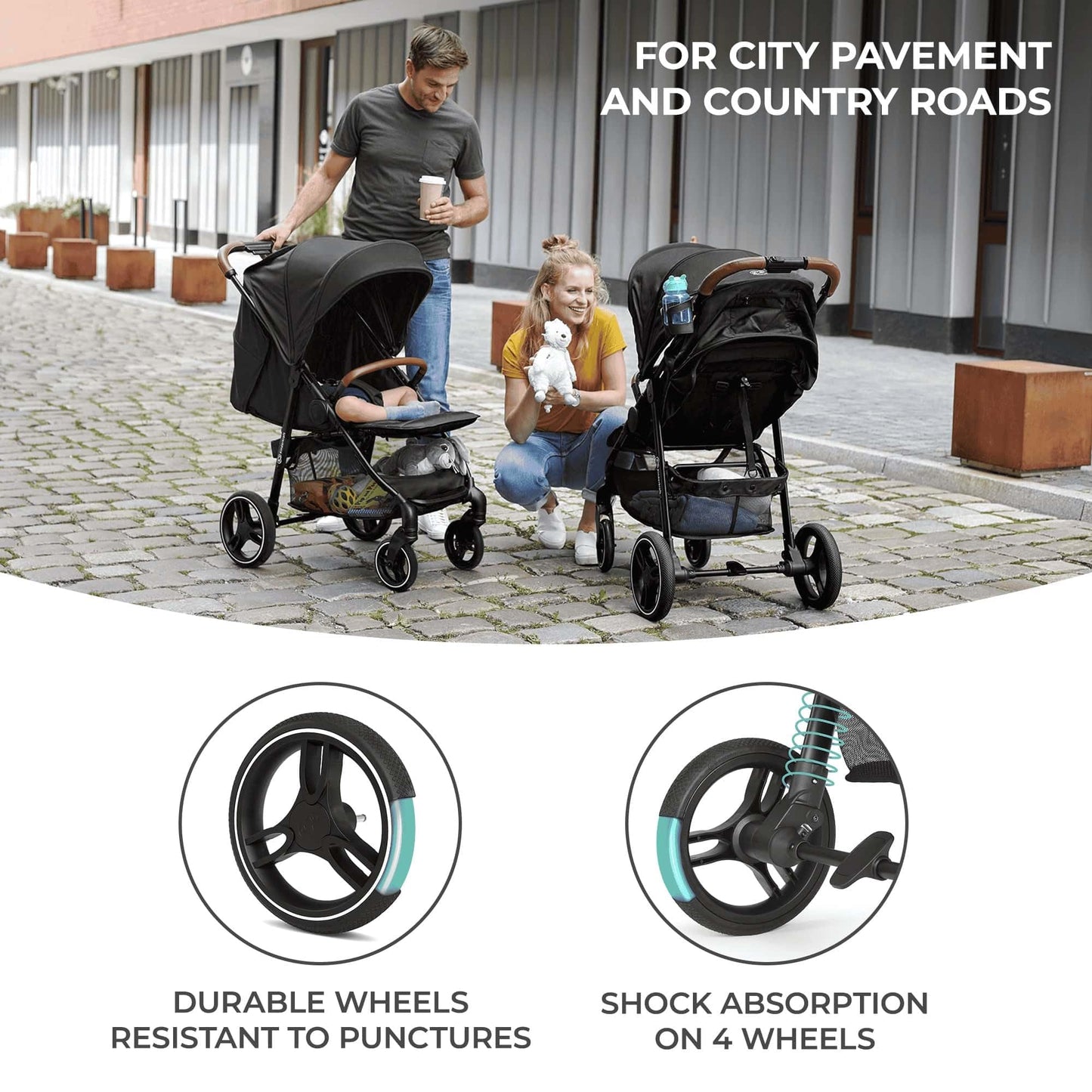 Kinderkraft GRANDE PLUS Stroller from Birth to 22 kg