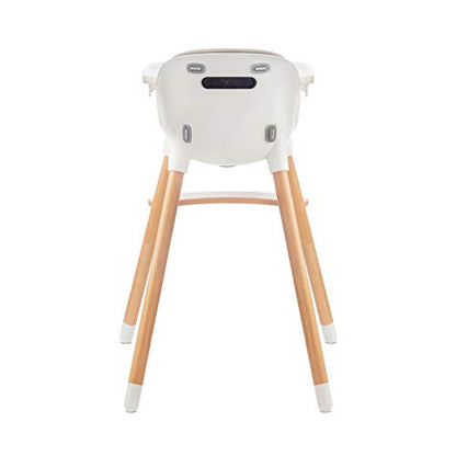 Kinderkraft SIENNA 2-in-1 Baby High Chair with Wooden Legs