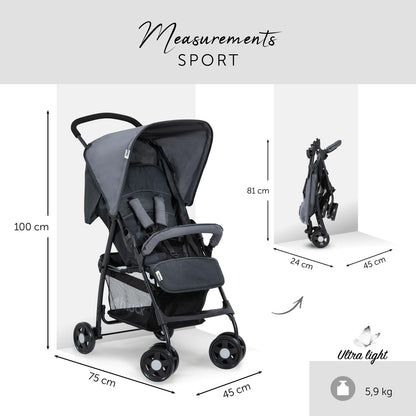 hauck Sport Lightweight Travel Stroller with Reclining Function