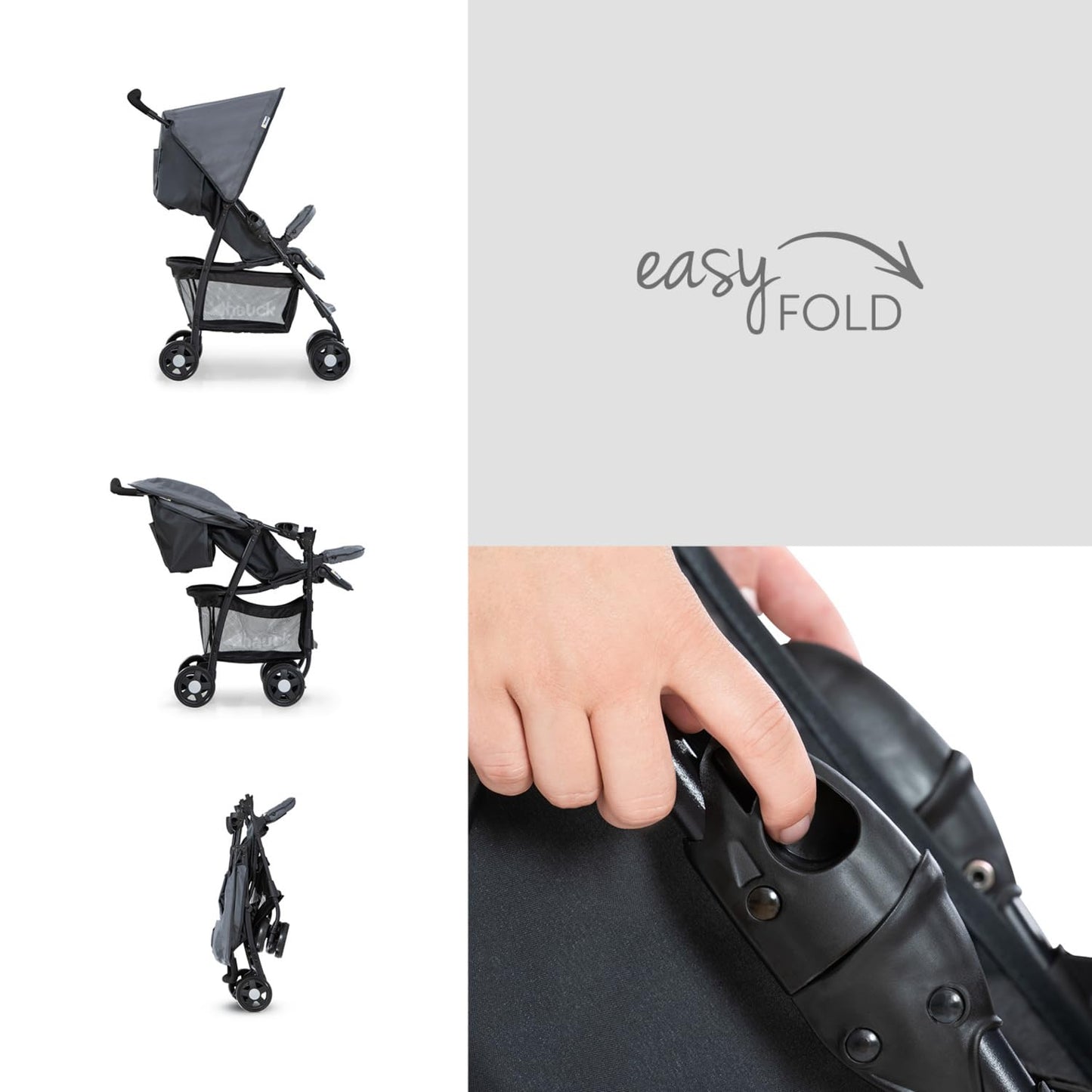 hauck Sport Lightweight Travel Stroller with Reclining Function