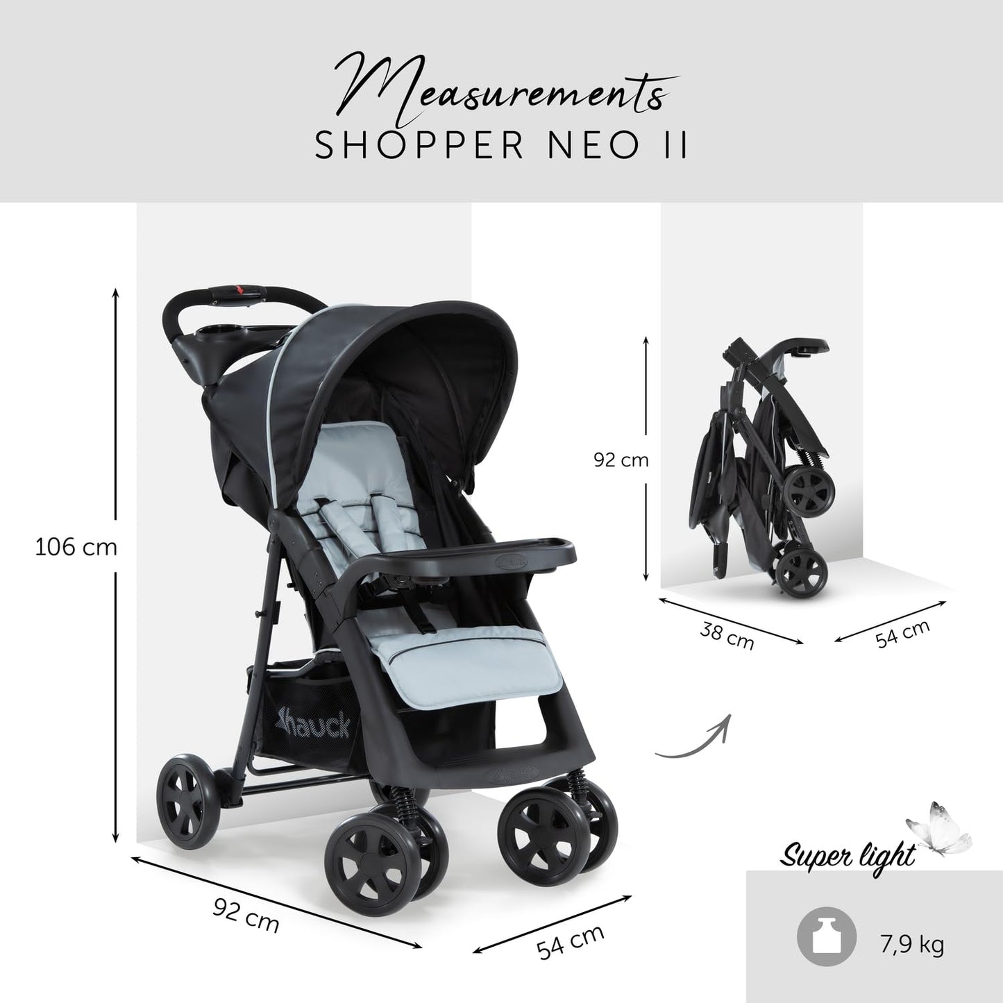hauck Shopper Neo II Stroller with Reclining Function